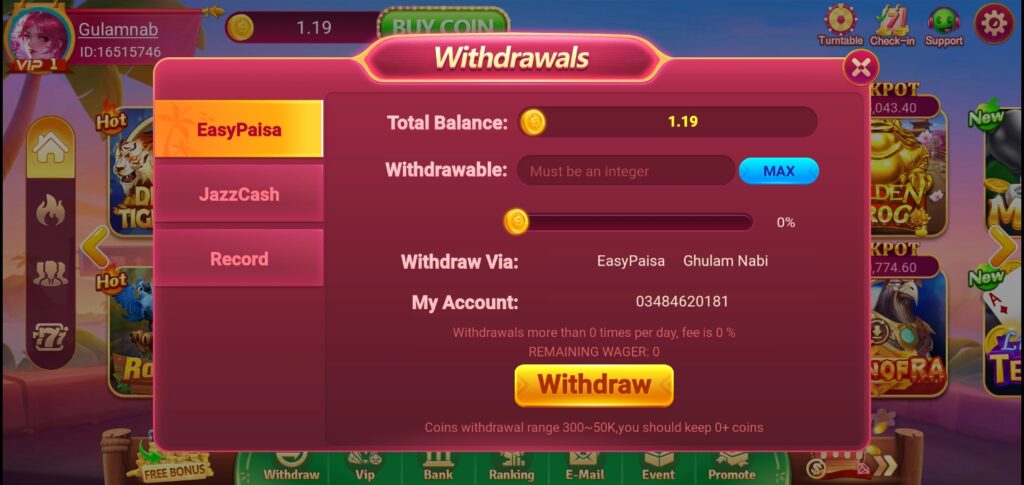 Withdraw